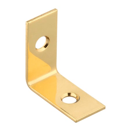 National Hardware National Hardware 1 in. H X 1/2 in. W X 0.06 in. D Solid Brass Inside Corner Brace N213-389
